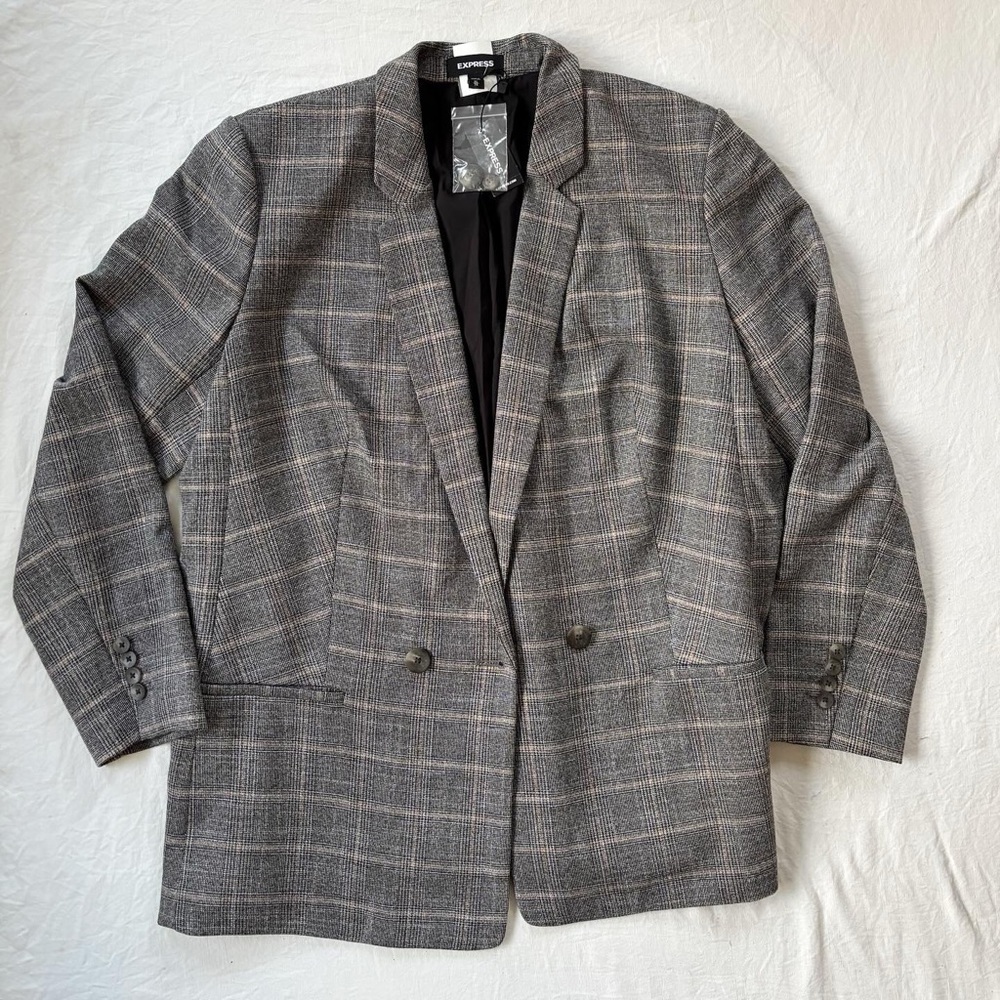 EXPRESS Plaid Blazer